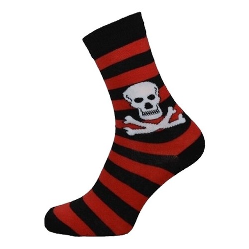 Ankle Socks Ladies Gothic Skull Design Halloween Colourful Striped Styles - Picture 8 of 14