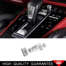 For Porsche Cayenne 2018-2022 Chrome Steel Console Handbrake Button Decoration