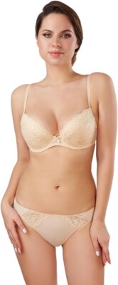 MILAVITSA-661740 Lace Push-Up Bra. Collection Aveline. Beige