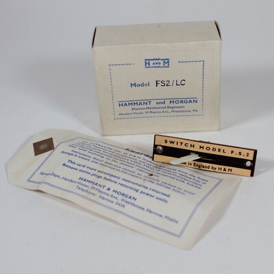 Vintage Hammant & Morgan Ltd Weichenmodell FS2 Modelleisenbahn Spur OO #49