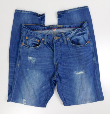 American Eagle Outfitters Men Slim Straight Distressed Jeans Size 29 x 30