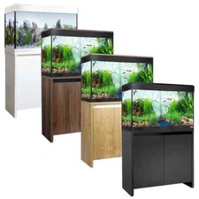 Fluval Roma 125 Aquarium & Cabinet Complete Kit Tropical Fish Tank Oak Walnut