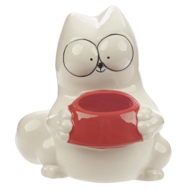 Simon's Cat Piggy Bank Cat with pet bowl eBay