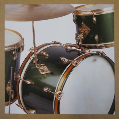 POP-CARD feat. GRETSCH BROADKASTER SCHLAGZEUG, 15x15cm Grußkarte abw