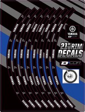 Calcomanías de llanta delanteras 90-'17 para Yamaha YZ125 D-COR 21" logotipo Yamaha