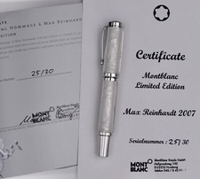 MONTBLANC 2007 Max Reinhardt White Gold Limited Edition 30 Fountain Pen 102124