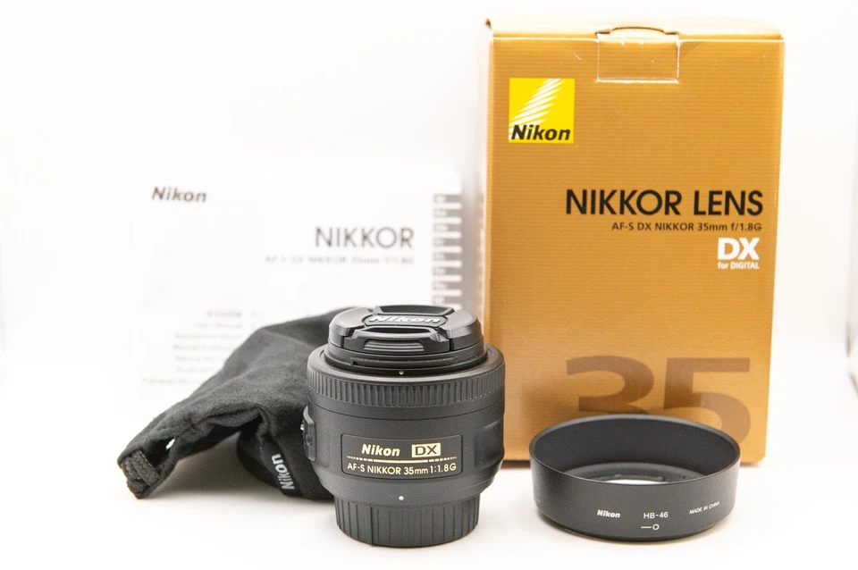 【Casi Como Nuevo en Caja】 Estuche de Lente Nikon AF-S DX 35mm f1.8G ASPH NIKKOR JAPÓN Foto 2 de 4