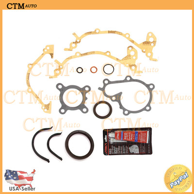 Oil Pan Gasket Set Fix Kit For 93-97 Nissan Infiniti 3.0L V6 DOHC