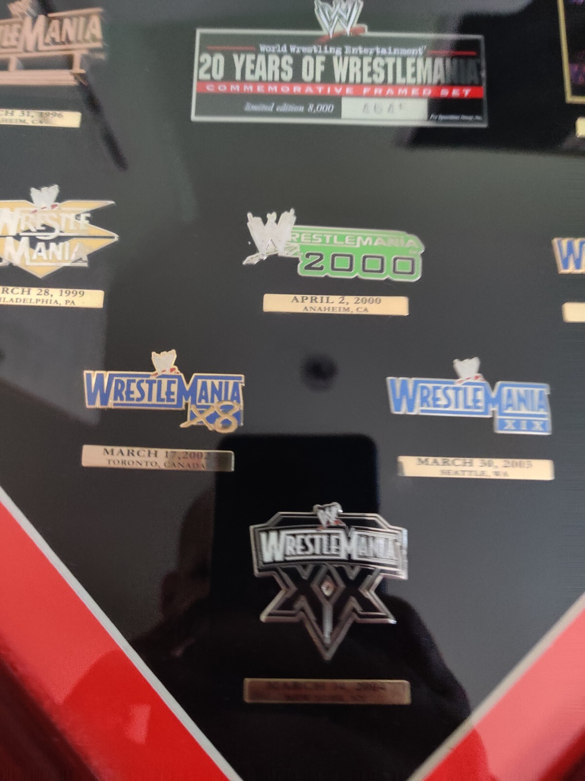 WWE WrestleMania 39 Pin Set Frame