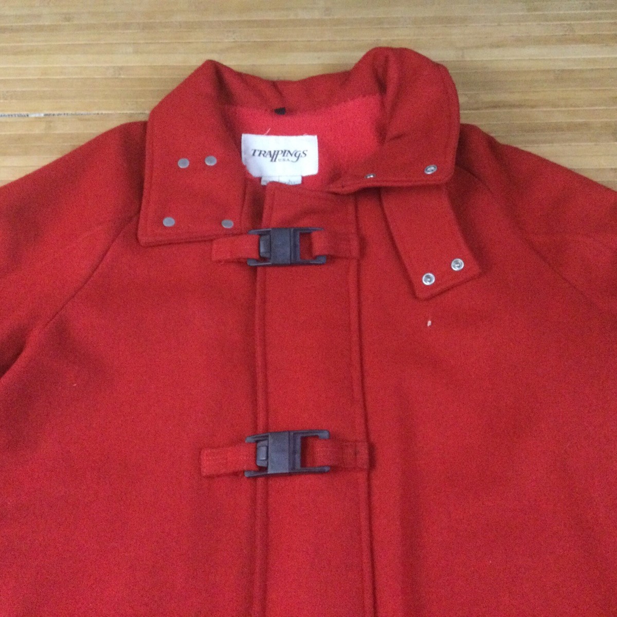 Vintage Trappings USA Red Wool Hunting Jacket size Large Tall | eBay