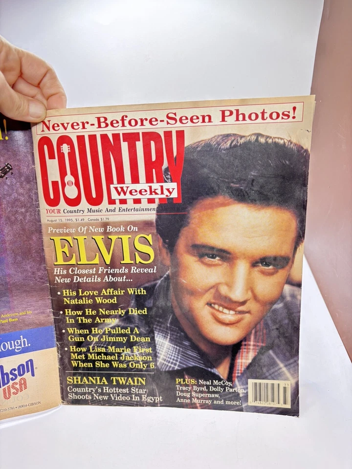 Elvis Presley Covers Country Weekly Magazine 1995 Shania Twain  Foto 2 de 4