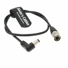 Hirose 4 Pin Male to Right Angle DC Power Cable for Sound Devices 633| 644|Zoom