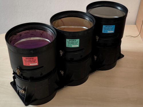 Sony 3 aspherische Beamer-Linsen, Objektive. Ersatzteile oder Versuche, Basteln