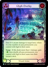 FAB  RAINBOW FOIL  Glyph Overlay (Blue)  - Rosetta Card # 175