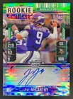 2024 Contenders Optic JJ McCarthy Rookie Ticket Auto RC Green Pulsar Prizm #/30
