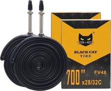 700x23C Bike Tubes 2pk 48mm Presta Valve 700x28C 32C