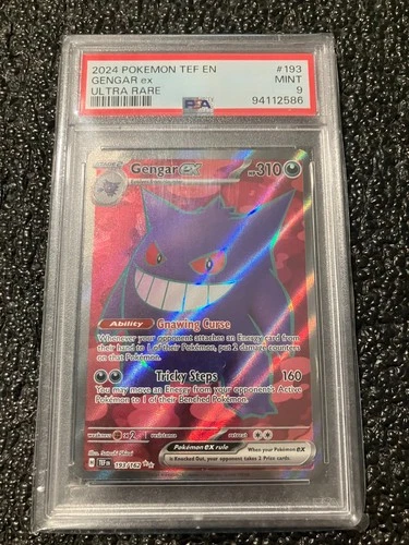 Gengar ex 193/162 SV05 Temporal Forces PSA 9 Ultra Rare Pokemon Card