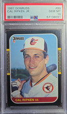 Cal Ripken Jr. 1987 Donruss #89 PSA 10 GEM MINT Orioles HOF Iron Man! PRISTINE!
