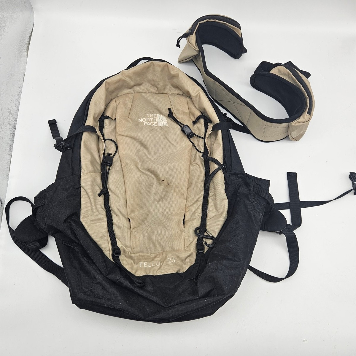 The North Face Backpack Beige Tellus 25 Nylon Men Women | eBay