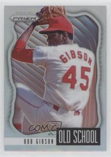 2021 Panini Prizm Old School Silver Prizm Bob Gibson #OS-3 HOF no9