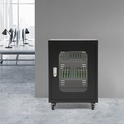 30 Slots Mobile Phone Charging Cart Cabinet 300W Mobile Phone Charging Station