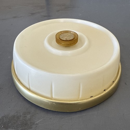Rare Vintage Airstream Round 4-Bulb Ceiling Light Fixture Rotary Switch ...