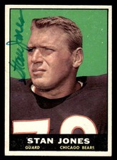 1961 Topps Football #14 Stan Jones Signed Autograph (no COA) *e1