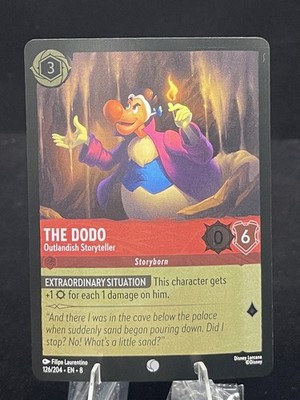 Disney Lorcana-Reign of Jafar-The Dodo-Outlandish Storyteller-#126-Cold Foil-NM
