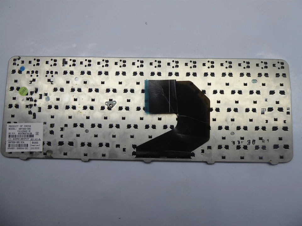 HP G6-1113eo ORIGINAL keyboard nordic layout! 697530-DH1 #4637 - Image 2 of 2
