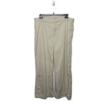 Vintage Y2K GAP Khaki Tan Cream Straight Leg Pants Zipper fly Size 14R Womens
