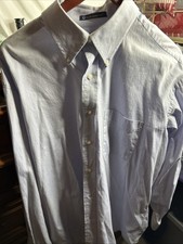 Tommy Hilfiger Button Down Vintage Y2K Light Blue Long Sleeve Shirt XL 17-34/45