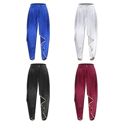 Men Trousers Loose OUtfit Indian Style Bloomers Party Harem Pants Cosplay Yoga