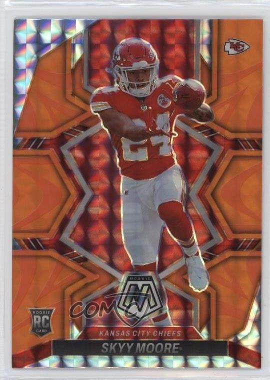 2022 Panini Mosaic Rookies Reactive Orange Mosaic Prizm Skyy Moore #319 1j01