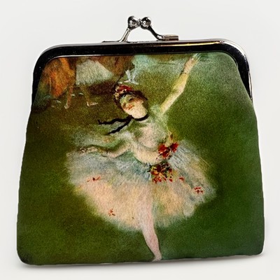 Germany Fridolin Dancing Ballerina Art Coin Clasp Purse Multicolor