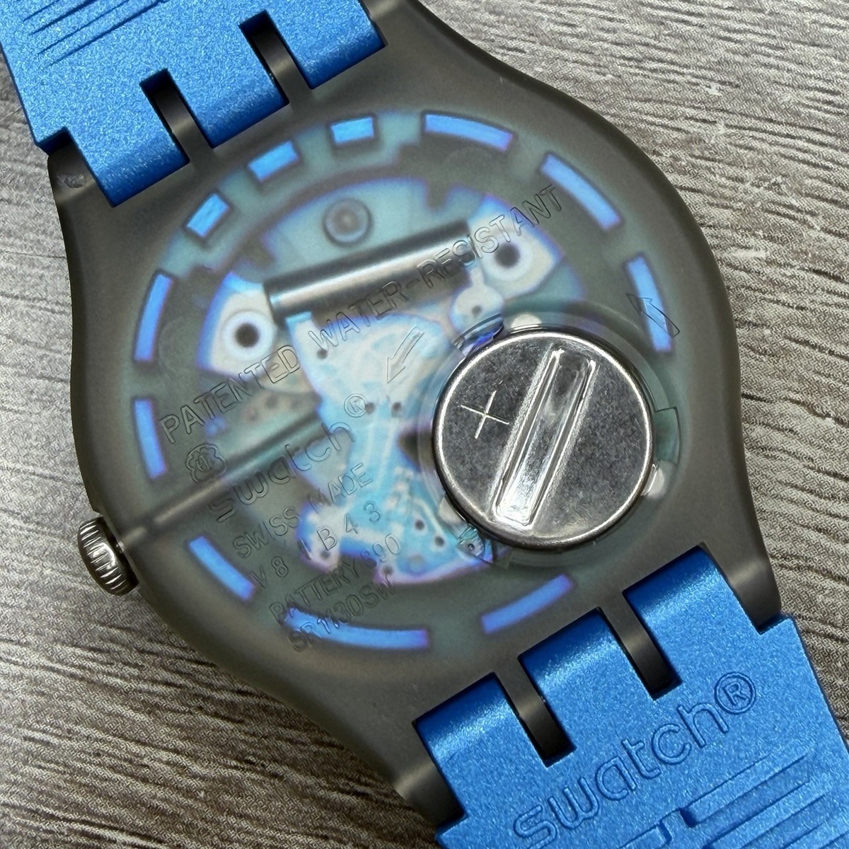 Swatch Liquid Sky Watch 25mm Skeleton Blue Dial Multicolor Rubber New Battery il_fullxfull.6065786757_ovrv.jpg main image 3
