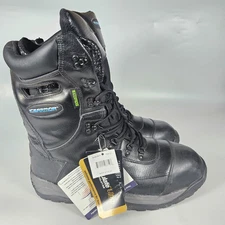 Ice Armor by Clam Black Leather Ice Fishing Waterproof Snow Boots Size 13