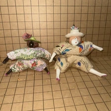 SEE THE PICTURES For Damage Lot Of 2 Vintage Cerri Poupee Millet Doll