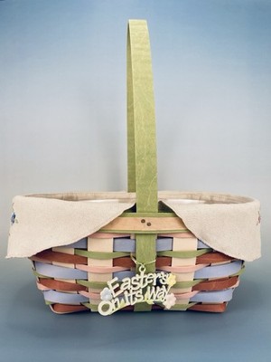 Longaberger Easter Basket Easter s On Its Way Liner Protector Pastel 12.5 