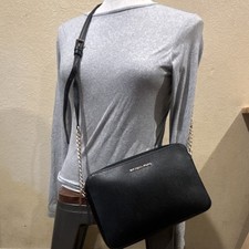 Michael Kors Black Small Crossbody Bag Gold H...