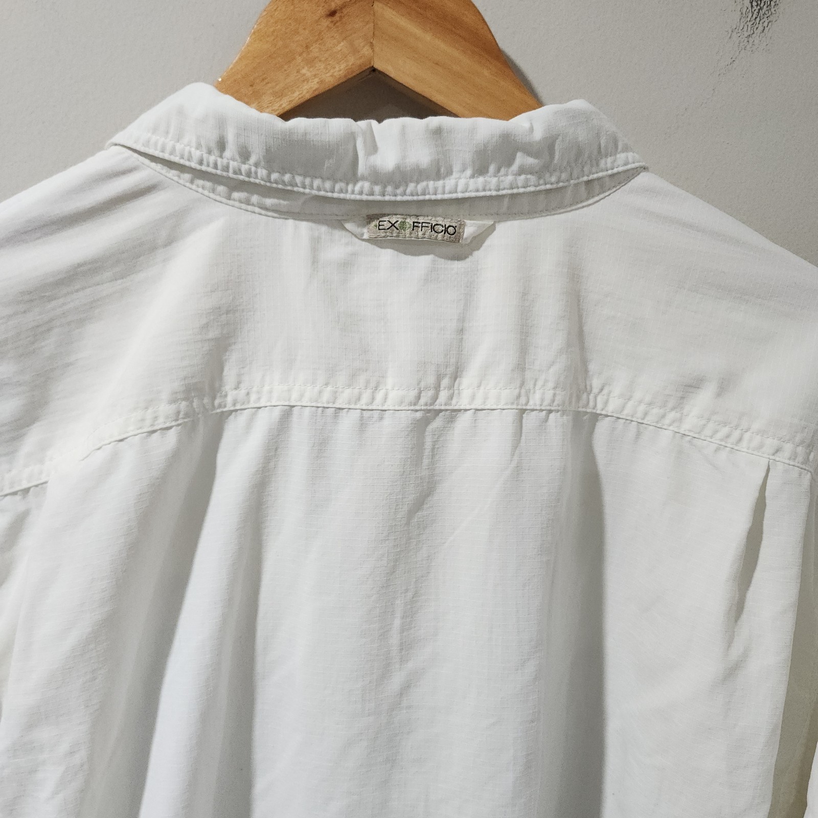 ExOfficio Insect Shield Button Up Shirt Outdoor Hiking Fishing Casual Large