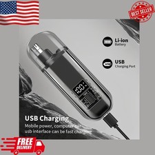 Men Nose Ear Hair Trimmer USB Type-C Rechargeable Fast Charge Portable Compact