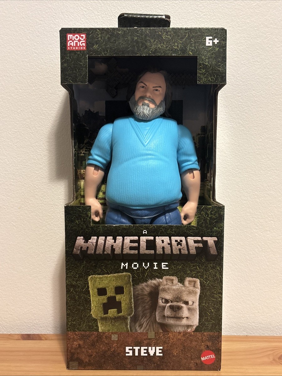 Mattel A Minecraft Movie 12 Inch Jack Black Steve Large Action