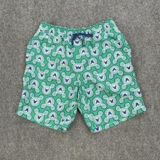 Disney Swim Shorts Boys S Green Mickey Mouse Lined Elastic Waist