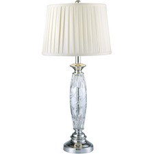 Dale Tiffany SGT16160F Evelyn Table Lamp Polished Chrome