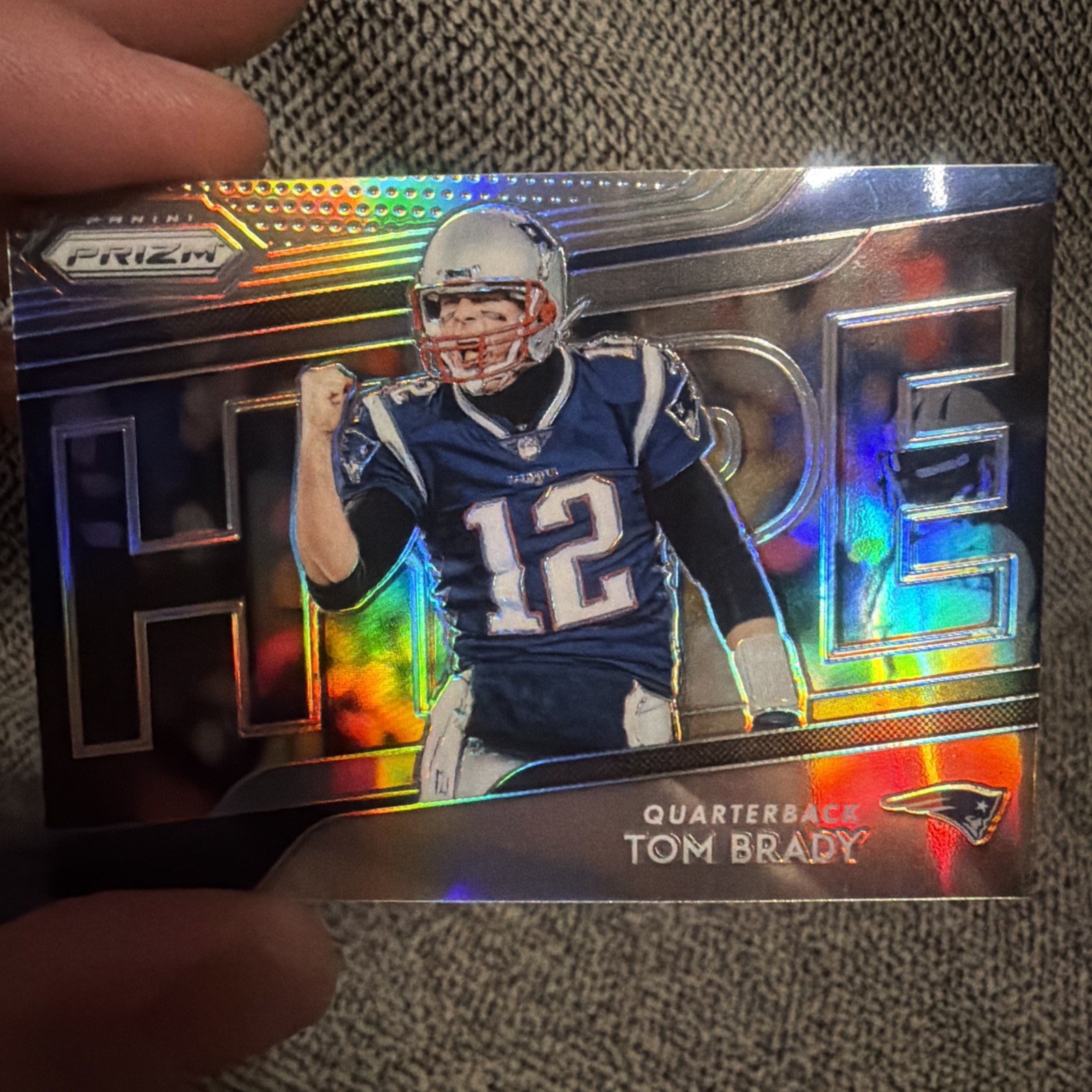 Tom Brady #H1 Football Cards 2018 Panini Prizm Hype trading card — raw and PSA graded price guide