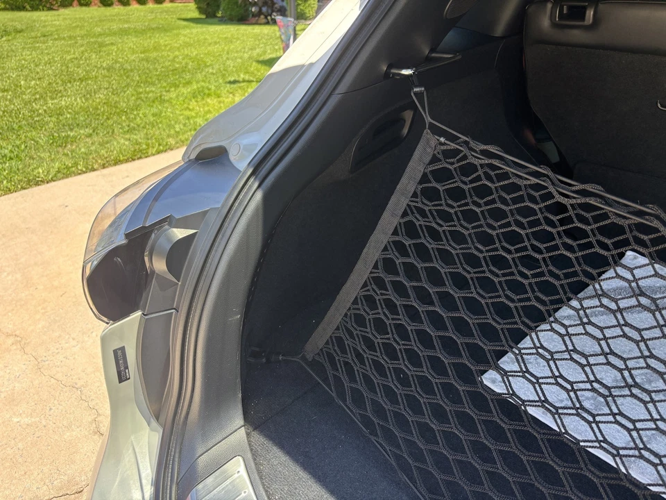 Red de carga organizadora de malla estilo sobre maletero trasero para INFINITI QX70 2014-2017 Foto 3 de 4