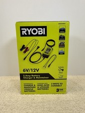 New RYOBI 2 Amp 6V/12V Battery Charger  Maintainer AC0i2001