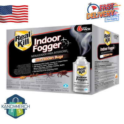 6 Can Fogger Insect Killer Bomb Indoor Bug Roach Spider Flea Tick Bed Kill - New