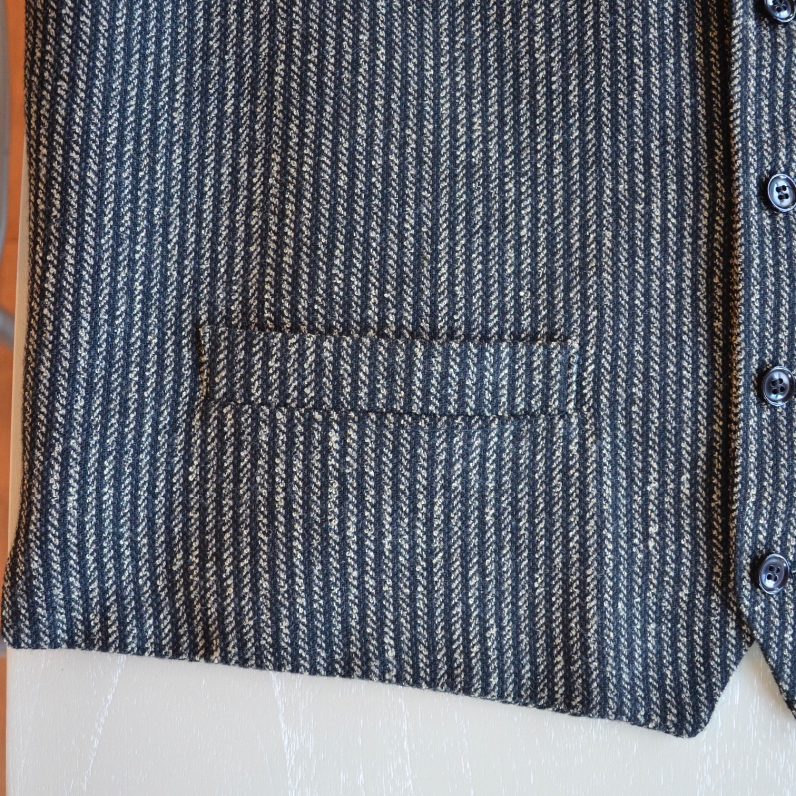 Vintage Waistcoat Yves Saint Laurent Diffusion Po… - image 7