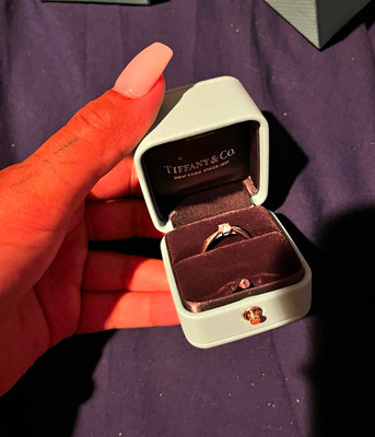 Tiffany & Co. Harmony Platinum 0.28ctw G VS1 Round Diamond Solitaire Ring 6